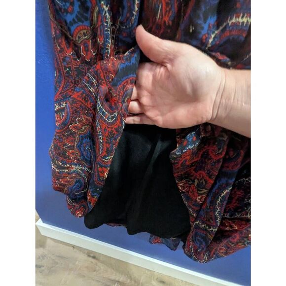 City Chic Dress Paisley Rose Womens Plus Size 16 XL 0X Small Boho Lace Colorful - Picture 6 of 10